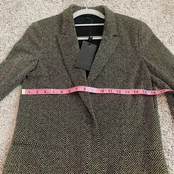 Seventy Sergio Tegon New Gold Striped Blazer Womens Black Size Medium NWT - Picture 9 of 11